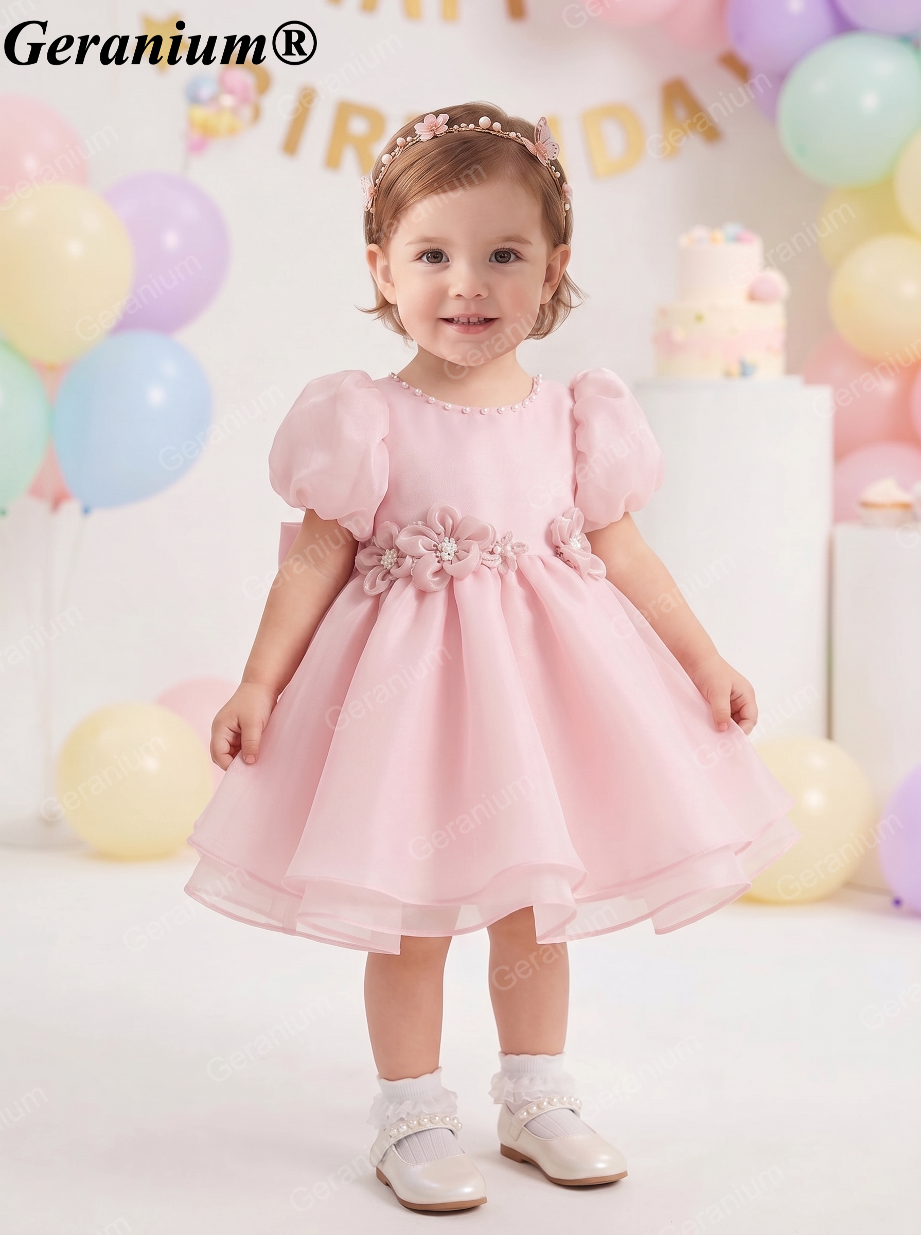 Pink Toddler Girl Birthday Dress