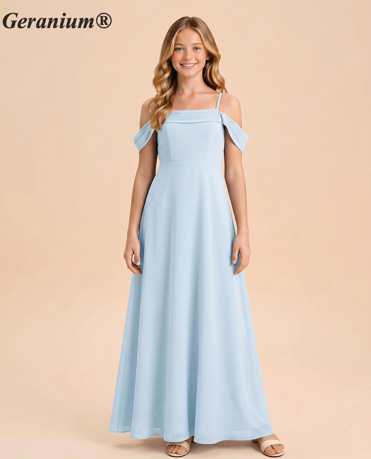 dusty blue junior bridesmaid dresses Chiffon Dress birthday_fits_uk neck dress is great Silky Satin Sexy V-neck Color:Ivory/French Lilac/Nude