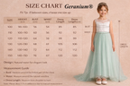 Geranium Enchanting Sage Green Sequin Tulle Flower Girl Dress - Elegant Floor-Length Formal Gown for Weddings & Parties KD-238