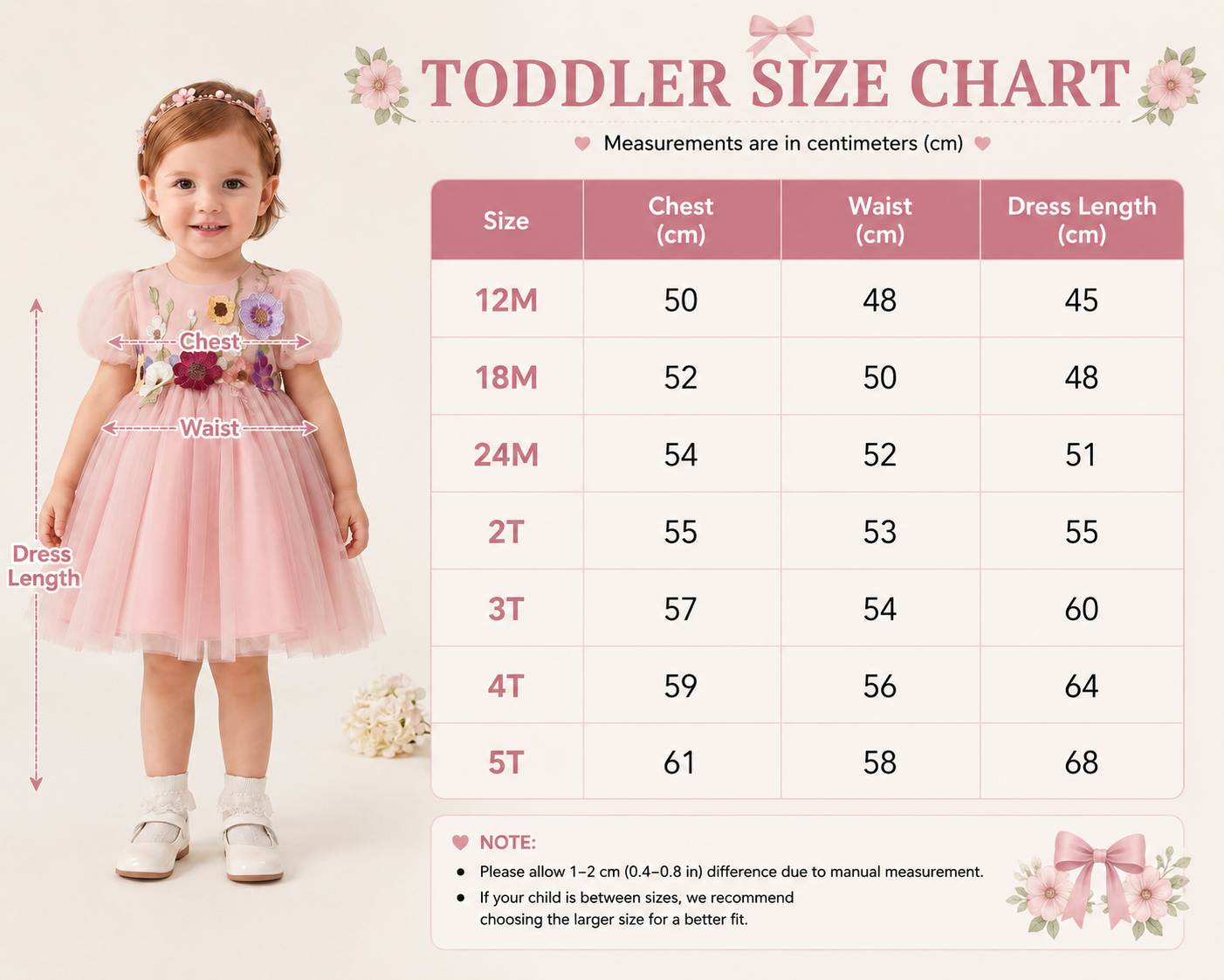 Geranium Whimsical 3D Floral Appliqué Tulle Flower Girl Dress with Oversized Back Bow - Enchanted Garden Party Gown KD-365