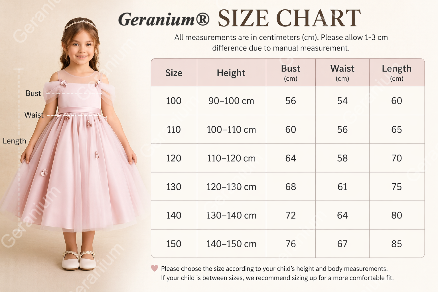 Geranium Enchanting Blush Pink Off-the-Shoulder Flower Girl Dress - Floral Appliqué Tulle Tutu Princess Gown KD-248