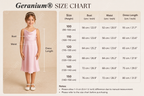 Geranium Elegant Blushing Pink Satin A-Line Flower Girl Dress with Cowl Neck and Straps - Princess Tea-Length KD-224