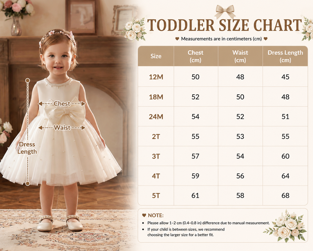 Geranium Exquisite Baby Girl Pearl Tulle Princess Dress with Oversized Back Bow - Elegant Flower Girl & Birthday Party Gown KD-41