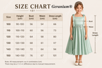 Gearanium Girls Sage Green Satin Flower Girl Dress - Tie-Shoulder A-Line Party Gown KD-288