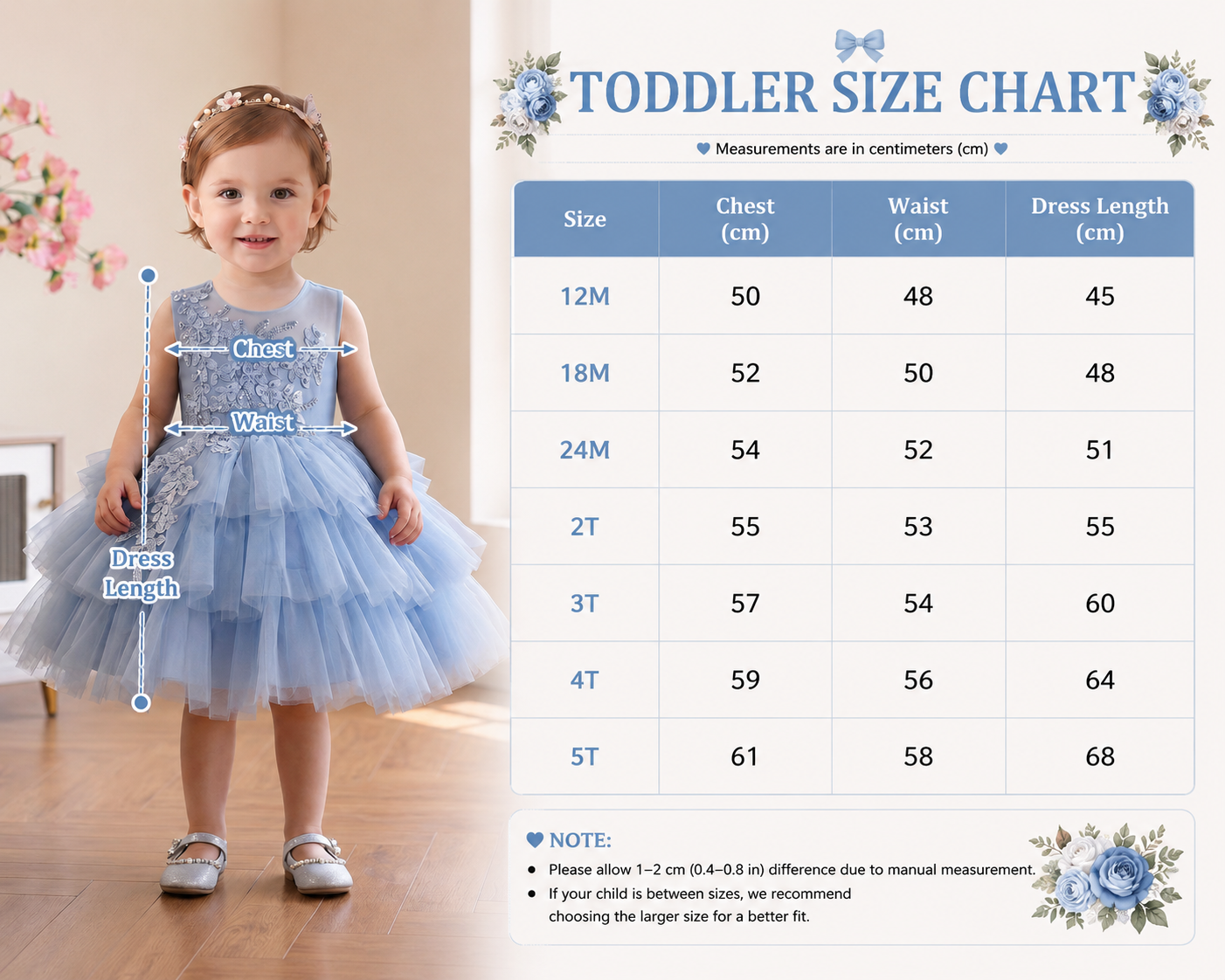 Geranium Elegant Sky Blue Tulle Flower Girl Dress - Ruffled Tiered Lace Party Gown for Toddlers & Infants KD-49