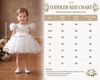 Geranium Enchanted Garden Toddler Girl 3D Butterfly Tulle Party Dress - Feather Sleeves & Oversized Bow Back KD-52