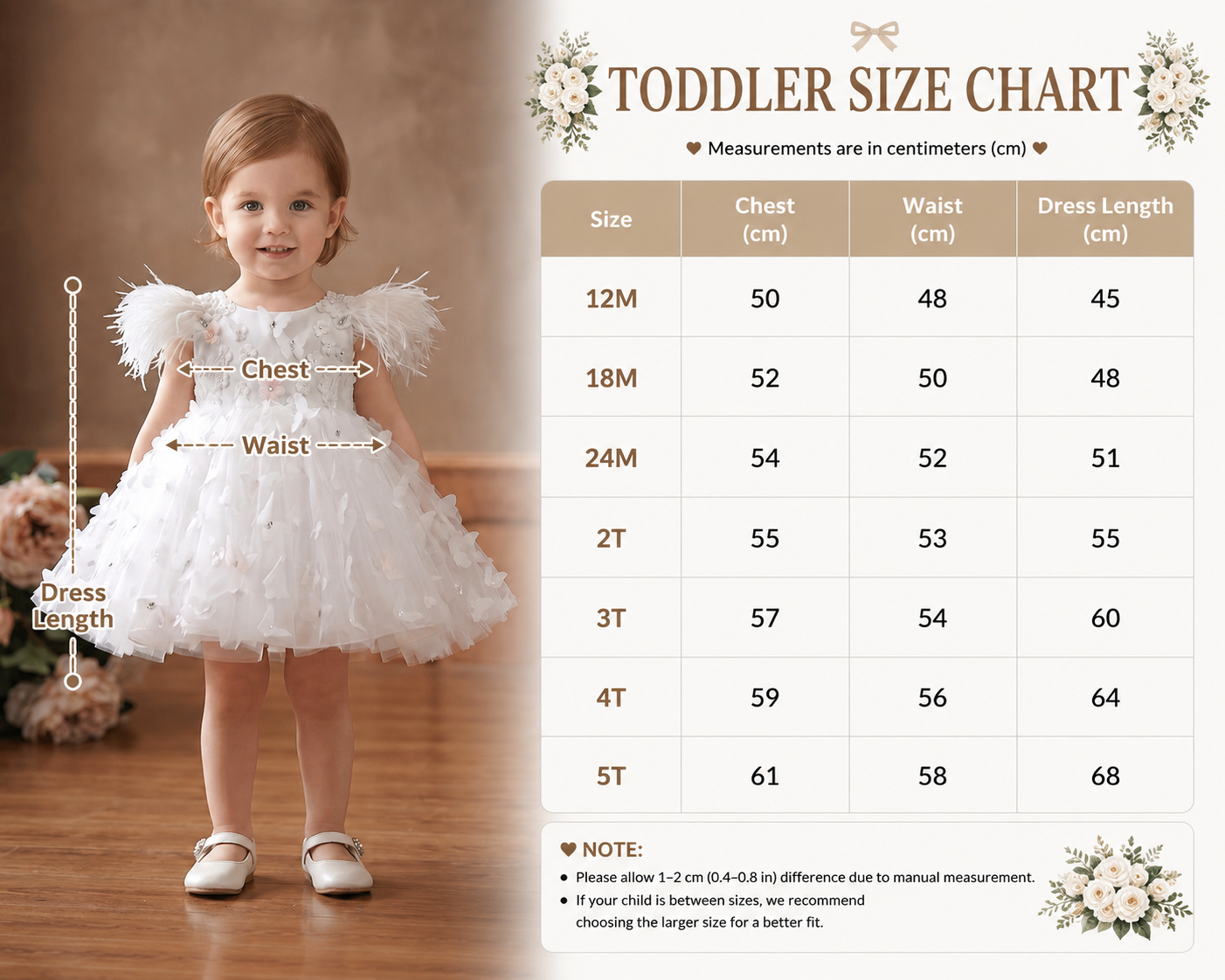Geranium Enchanted Garden Toddler Girl 3D Butterfly Tulle Party Dress - Feather Sleeves & Oversized Bow Back KD-52