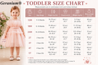 Geranium Elegant Pearl Neckline Tiered Tulle Flower Girl Dress - Sleeveless Ruffled Toddler Ball Gown for Weddings & Birthdays KD-43