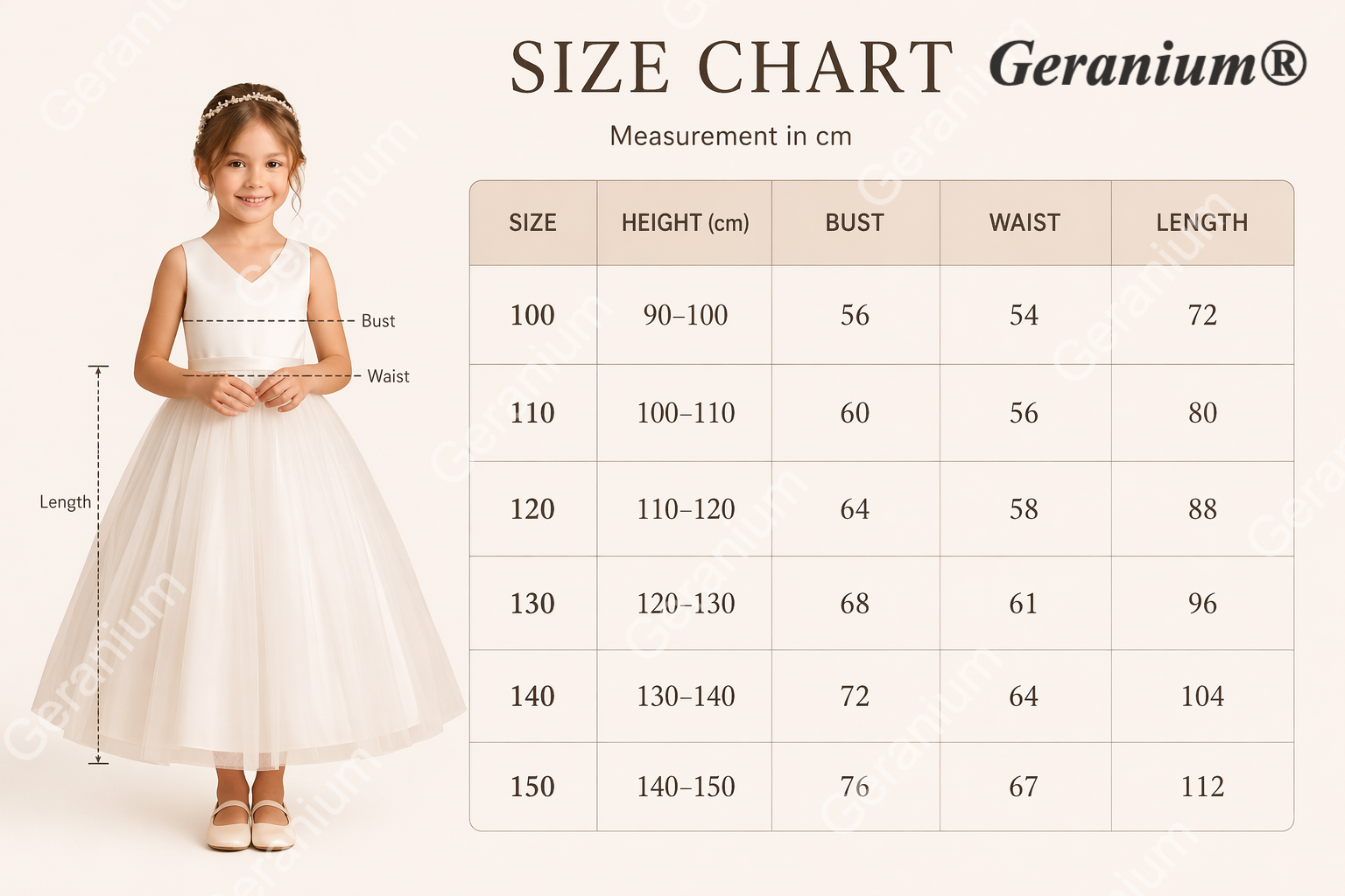 Geranium Simple V-Neck Satin & Tulle Flower Girl Dress - Elegant A-Line Ball Gown with Oversized Back Bow KD-199