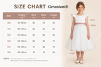 Geranium Elegant White Flower Girl Dress - Ruffle Cap Sleeve Tulle A-Line Party Gown with Optional Mauve Sash KD-272