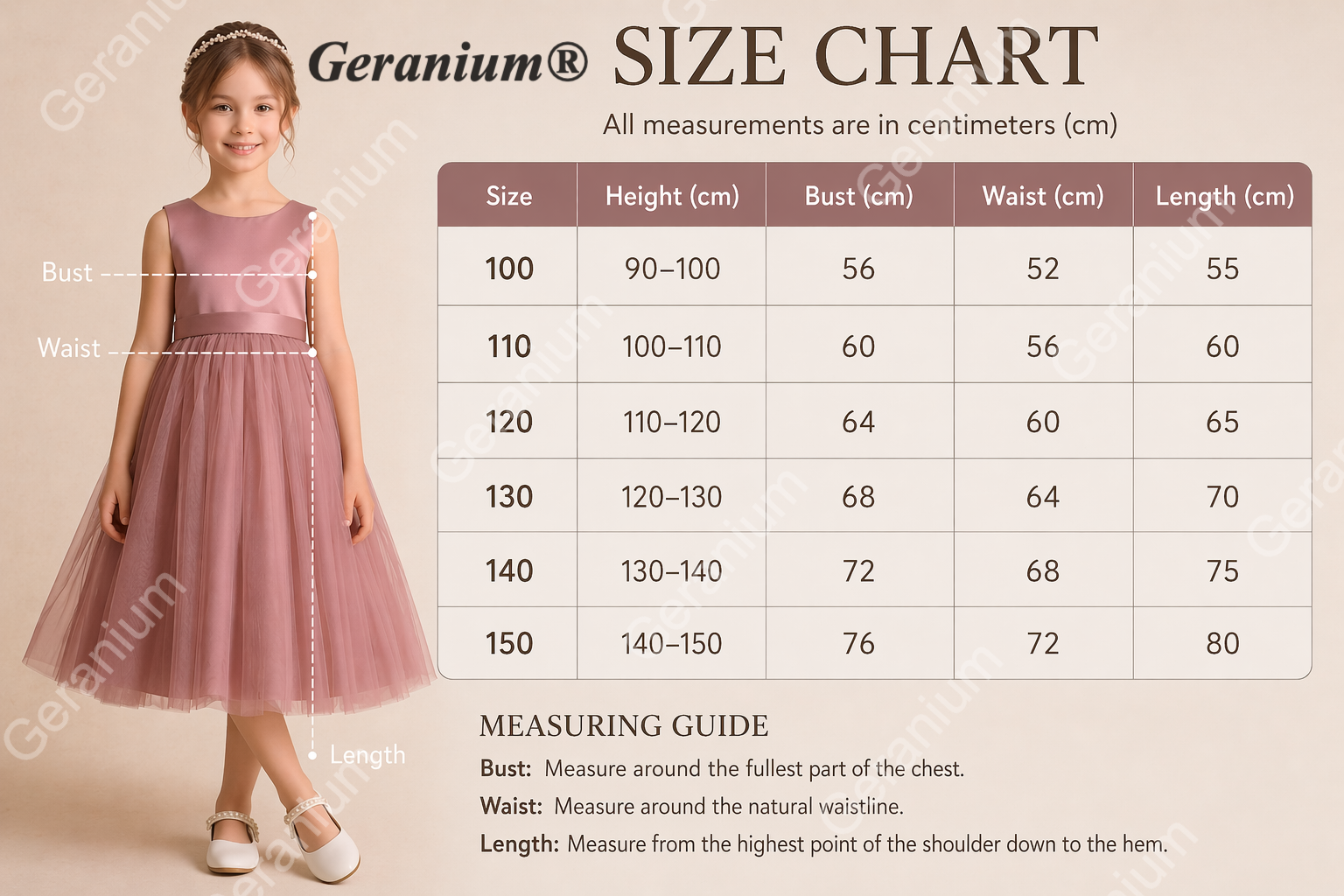 Geranium Enchanter Mauve Butterfly Wing Flower Girl Dress - Tulle Princess Party Gown for Kids KD-214