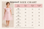 Geranium Girls Pink Ruffle Sleeve Satin Tulle Tutu Dress - Flower Girl Gown with Oversized Bow KD-219
