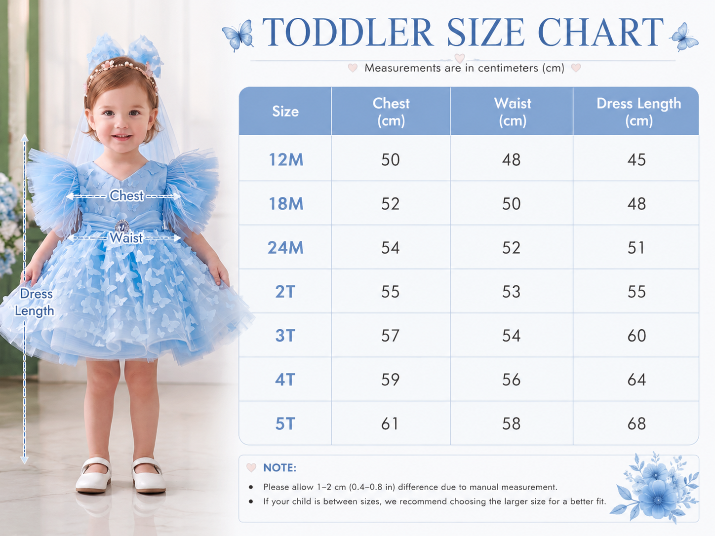 Geranium 3D Butterfly Appliqué Flower Girl Dress - Ruffled Wing Sleeves Tulle Tutu Birthday Party Gown with Matching Veil KD-372