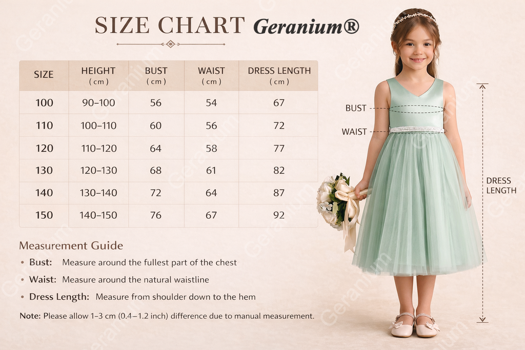 Geranium Elegant Sage Green Flower Girl Dress with Oversized Back Bow and Pearl Waistband KD-232