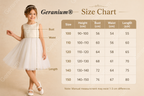 Geranium Elegant Pearl-Studded Tulle Flower Girl Dress with Oversized Back Bow - Champagne & Ivory KD-183