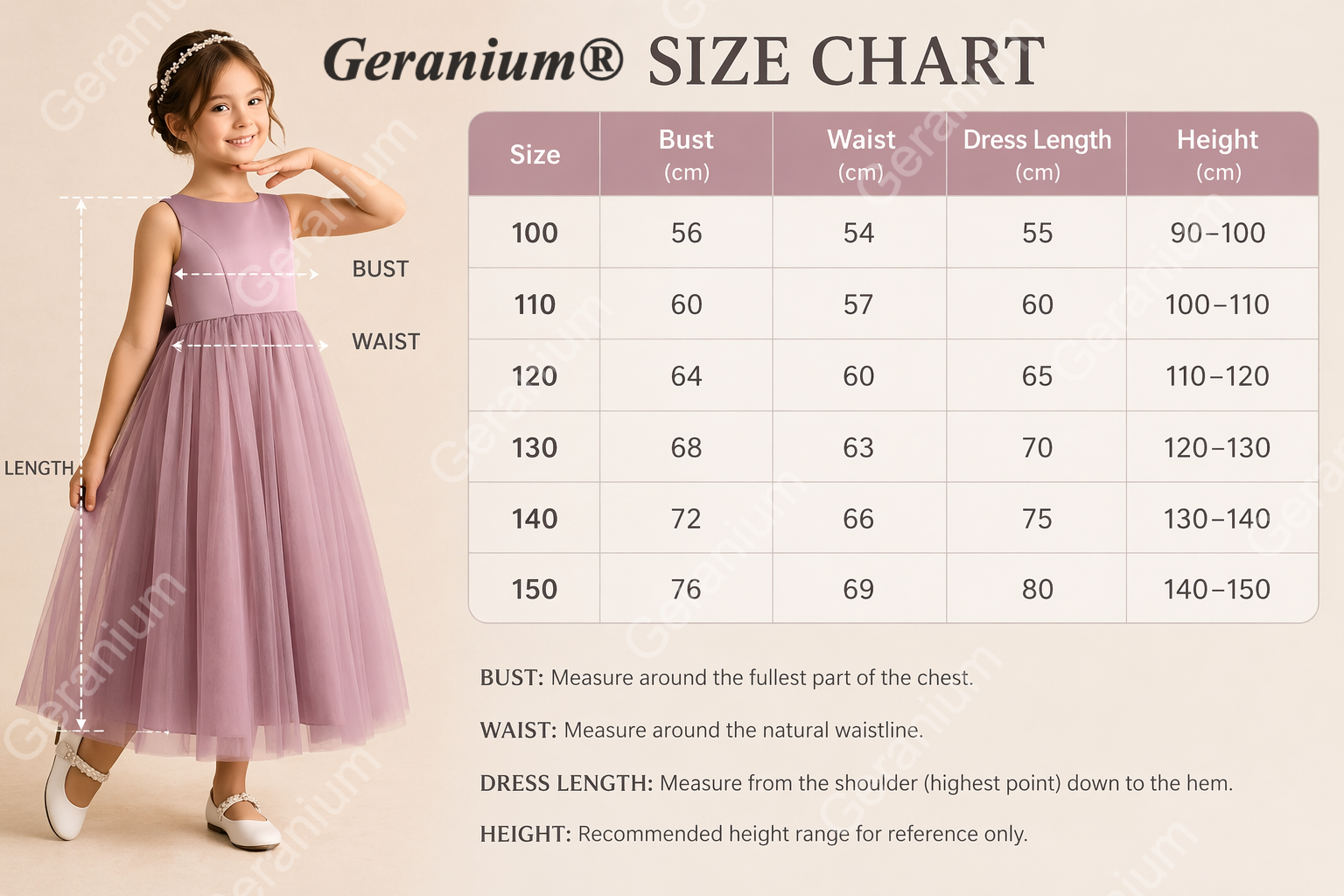Geranium Heart Back Dusty Rose Tulle Flower Girl Dress with Oversized Detachable Bow KD-182