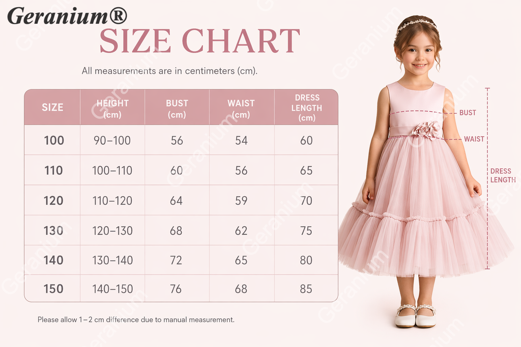 Geranium Elegant Blush Pink Tulle Flower Girl Dress - Satin Bodice with Handmade 3D Rosettes KD-206