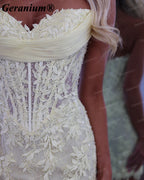 Geranium Beaded Lace Corset Bodycon Mini Homecoming Dress – GER724P