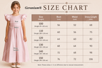 Geranium Elegant Flutter Sleeve Pink Satin Flower Girl Dress with Oversized Back Bow KD-300