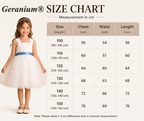 Geranium Floral Lace Tulle Flower Girl Dress with Removable Oversized Back Bow KD-281