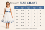 Geranium Elegant White Tulle Flower Girl Dress with Dusty Blue 3D Butterfly Appliqués & Oversized Removable Bow KD-202