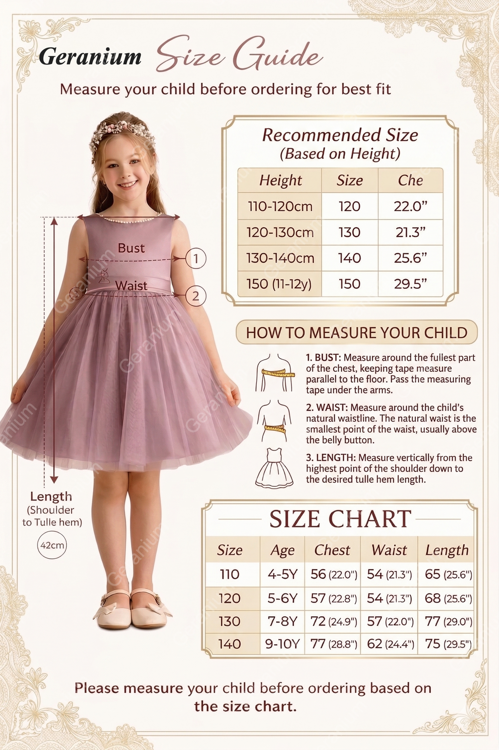 Geranium Dusty Rose Flower Girl Dress Tulle Bow Back Kids Party Dress Wedding Birthday Dress for Girls KD-10