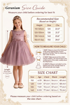 Geranium Dusty Rose Flower Girl Dress Tulle Bow Back Kids Party Dress Wedding Birthday Dress for Girls KD-10